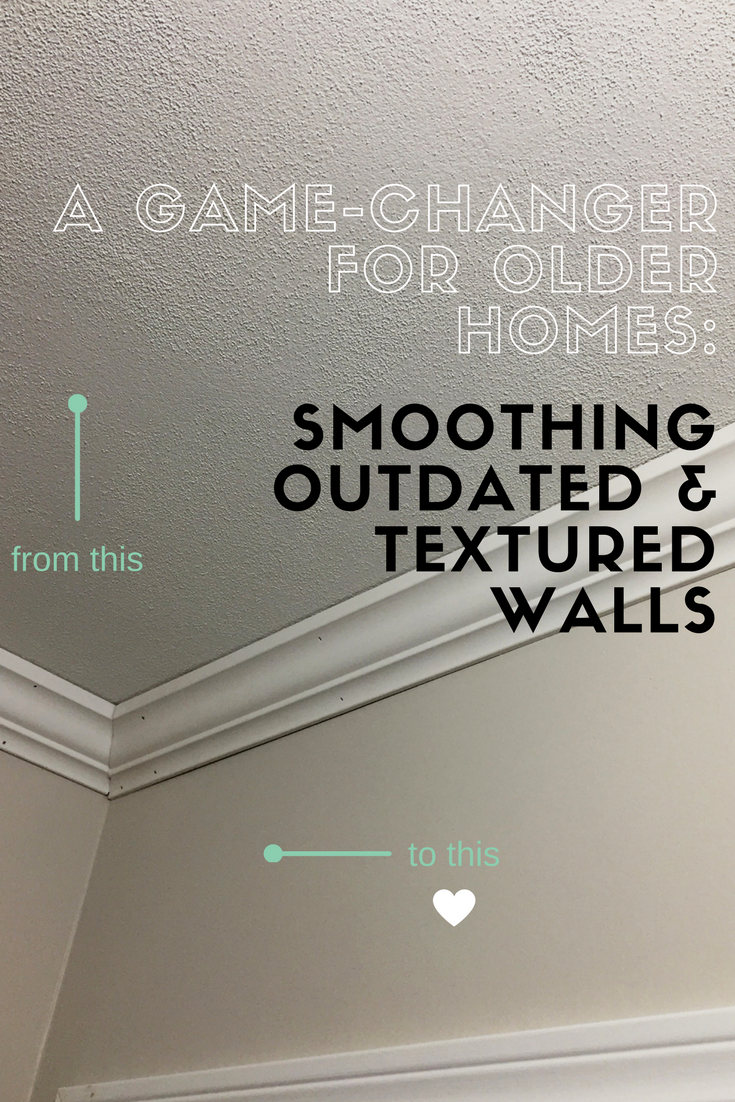 Smoothing Outdated Textured Walls A Little Kooky