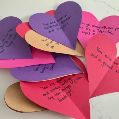 A project to spread positivity to my kids this Valentine’s Day