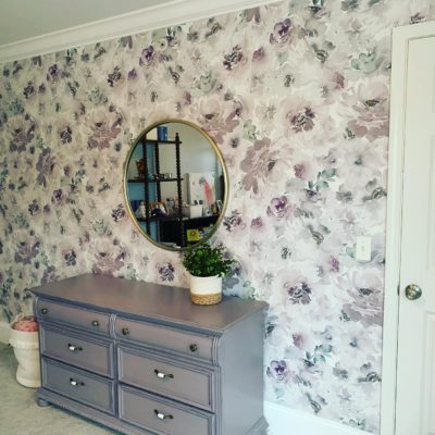 Creating a feature wall with wallpaper