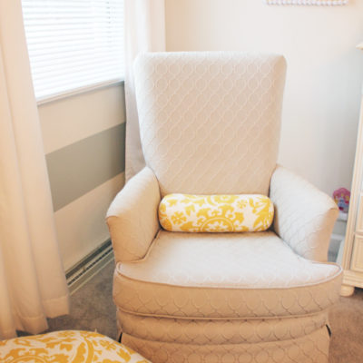 Choosing & reupholstering a nursery chair