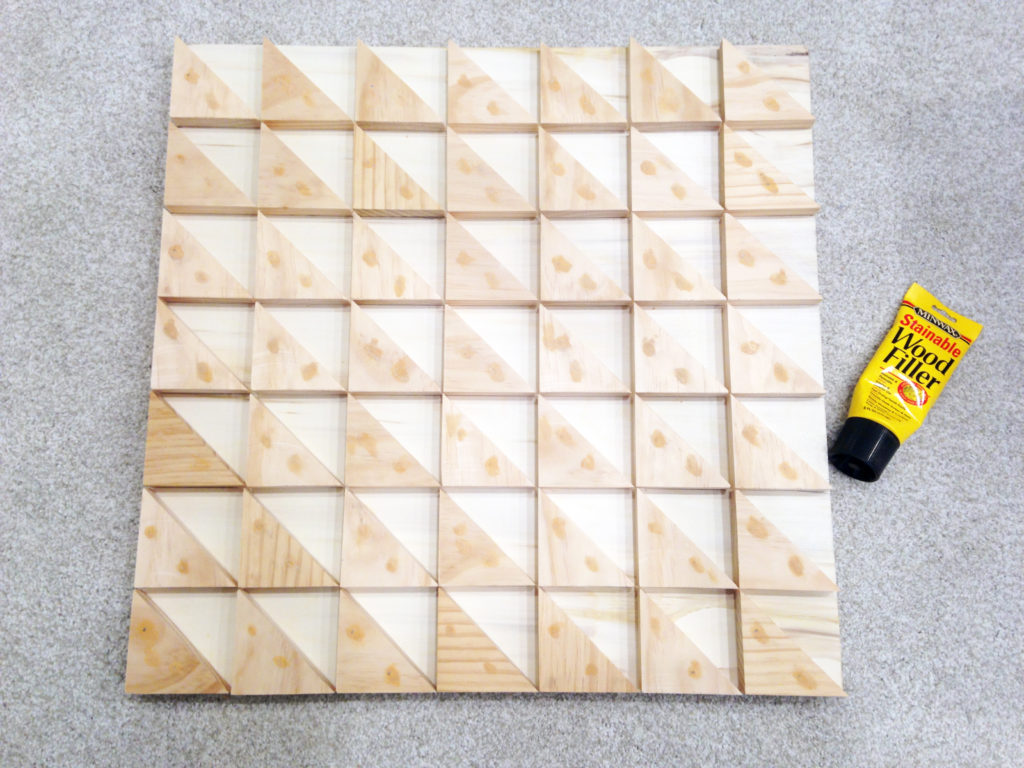 Using plywood & scrap wood to make a geometric art piece - a little kooky
