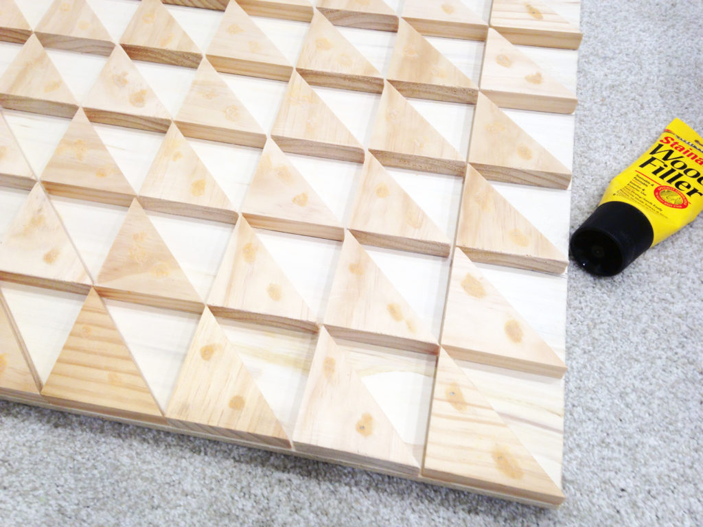 Using plywood & scrap wood to make a geometric art piece - a little kooky
