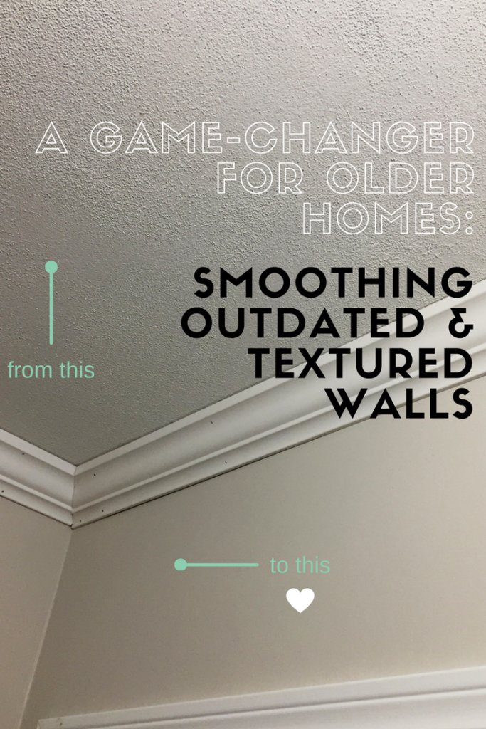 Smoothing outdated textured walls - a little kooky